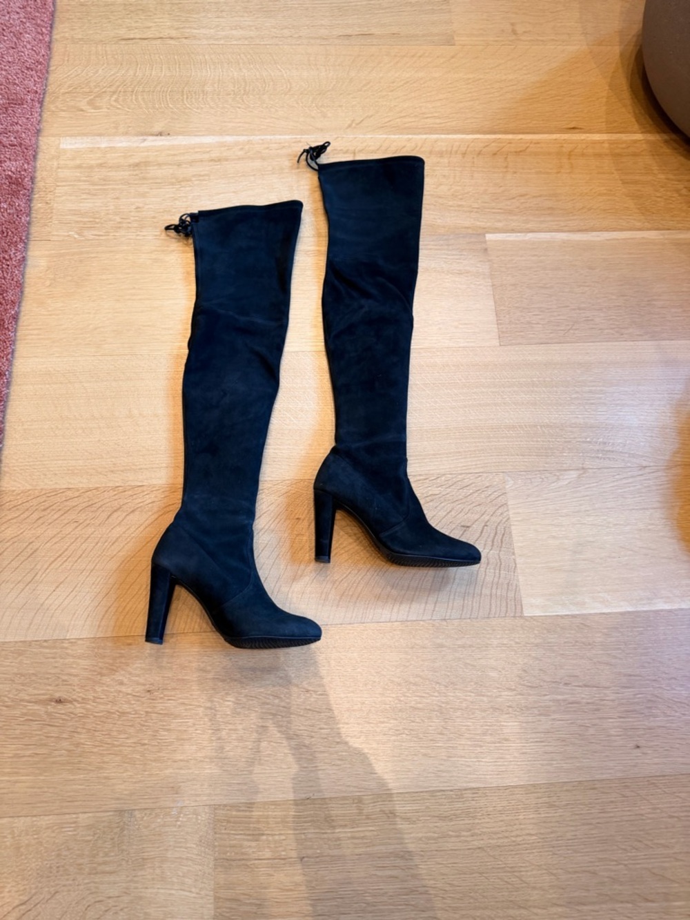 Stuart Weitzman Women’s Black Over-the-Knee Heeled Boots Size 7
